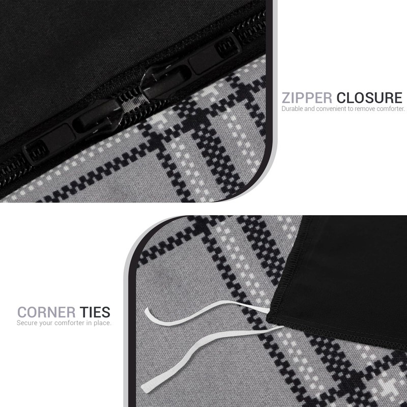 Grace Double Duvet Set - Brushed Microfiber Duvet Cover (200