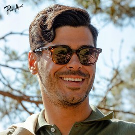 Pro Acme Small Square Sunglasses for Men Women Retro Round Chunky Thick Framed Shades Trendy Vintage Sun Glasses