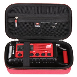 FBLFOBELI Hard EVA Storage Case Compatible with Midland ER310/ER310PRO/ER210/ER300/ER50 Emergency Crank Weather AM/FM Radio, Portable Travel Container Bag (Case Only) (Red)