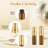 30 Pcs Golden Vials Mini Spray Bottle Amber Glass Fine