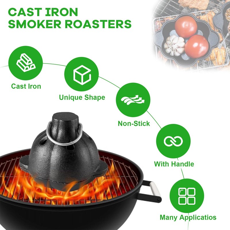 Garlic Roaster & Cast Iron Garlic Roaster, Garlic Roster Baker,