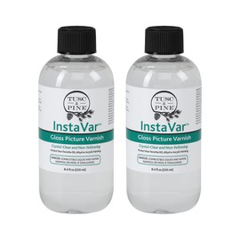 Tusc & Pine InstaVar™ Gloss Picture Varnish - Archival Quality Varnish for Oil, Alkyd, and Acrylic Artists - 8.4oz Bottle - 2 Pack