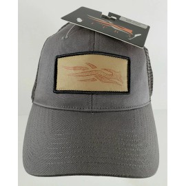 Sitka Gear NEW Sitka Gray Meshback Snapback  Topo Logo Patch Trucker hat.