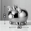 MIJOMA Piggy Bank Silver 9 x 8 cm - Decorative