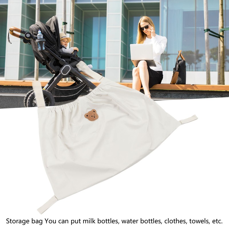 Baby Stroller Storage Organizer Nylon Adjustable Strap Kids Stroller Storage