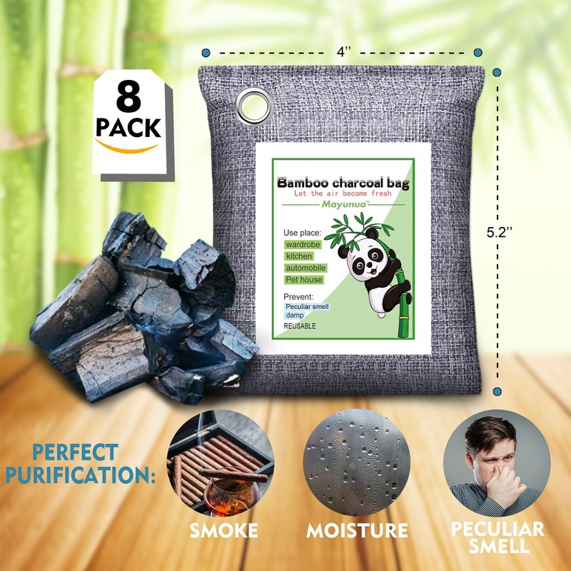 Mayunuo Activated Charcoal Odor Absorber for Strong Odor, Basement, Cars,
