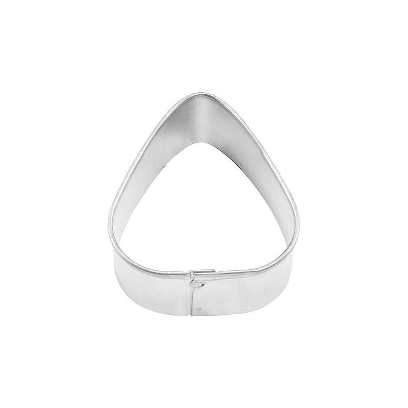 R&M Mini Guitar Pick 1.75" Tinplated Cookie Cutter, Silver