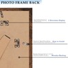 QOTIB 8x12 Picture Frame Deep Brown for Wall Hanging, Wood