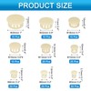 uxcell 190pcs Nylon Plastic Hole Plugs, 9 Size 1/5" 2/7"