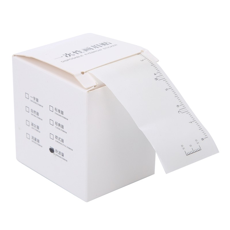 50pcs/roll Microblading Eyebrow Ruler Disposable Eyebrow Tattoo Shaping Ruler Tool3#