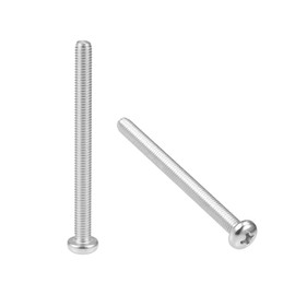 sourcing map M5x60mm Machine Screws Phillips Cross Pan Head Screw 304 Stainless Steel Fasteners Bolts 20Pcs