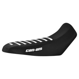 Can-Am 2006-2012 Can Am Outlander 500-800 GEN 1 Seat Cover BLACK w/ WHITE Ribs #297
