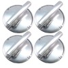 AP5668987 PS2375871 7733P410-60, Surface Burner Knobs Chrome Plated Plastic Ring