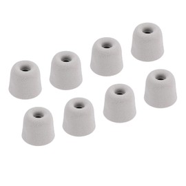 sourcing map Replacement Foam Ear Tips Earbuds Bud 3-4mm Middle Size Earbuds Tips for Earphones Silver 8 Pcs