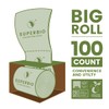 SUPERBIO 2.6 Gallon Compostable Flat Top Garbage Bags, 100 Count,