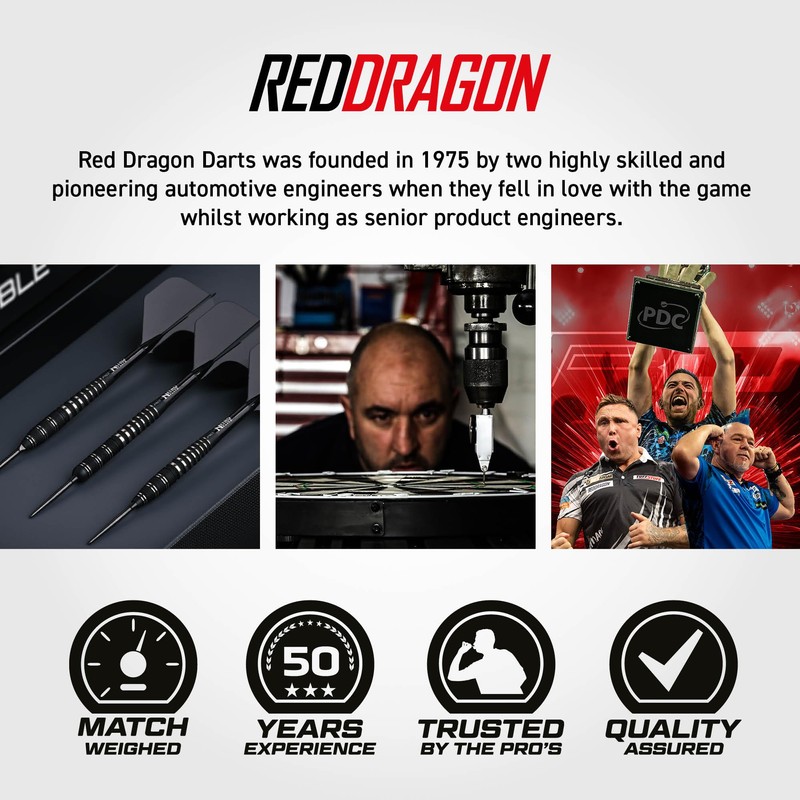 RED DRAGON Darts | Sable 24g Darts Set | Switch