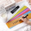 VELATYVIO 14 Pcs Magnetic Sentence Strips 7 Colors Dry Erase