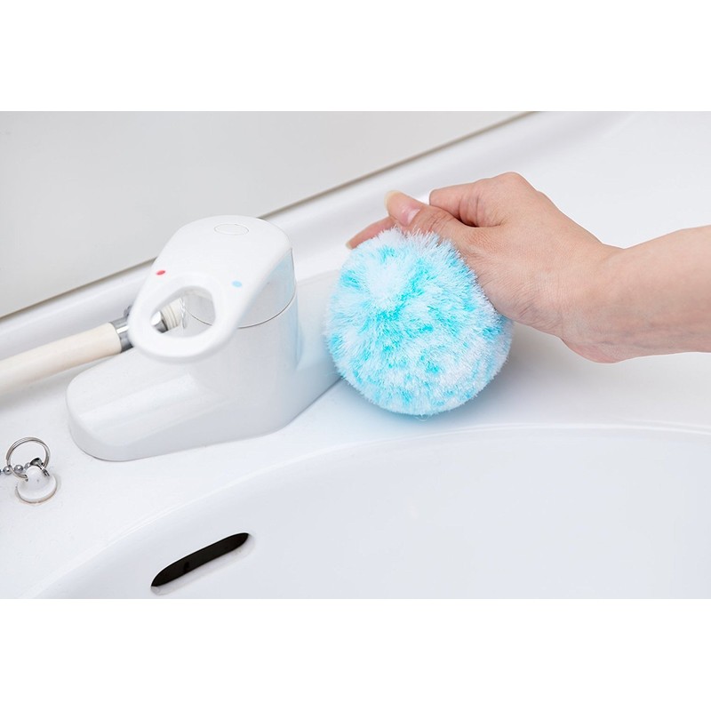 Yamazaki Sangyo 178810 Sponge Washbasin, Busbon-kun, Refreshing Pom Pom with