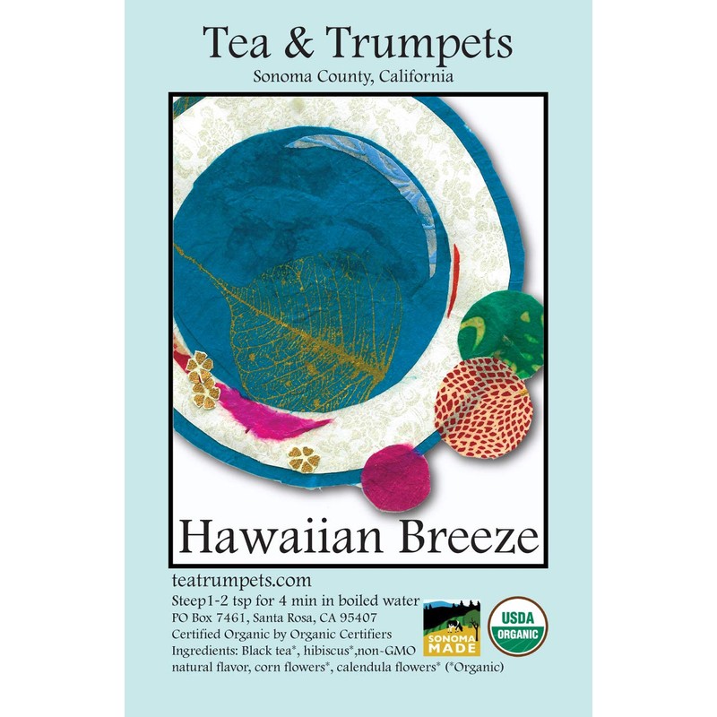 USDA Organic Hawaiian Breeze (Passion Fruit Hibiscus) Black Loose Leaf