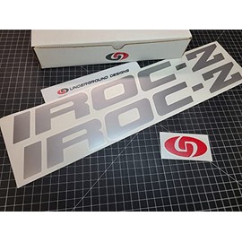 IROC-Z Decals Solid Third Gen Camaro Door Stickers Select Color: (Metallic Silver, 2.0" x 20.0")