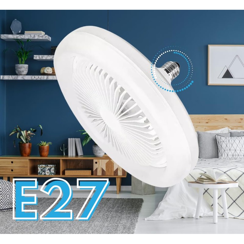 Ventilador de Techo LED con Control Remoto 1 Velocidad