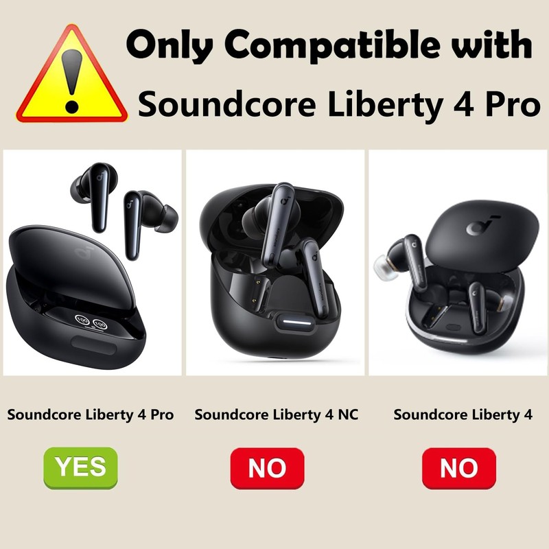 [2 Pack] easyBee Case Compatible with Soundcore Liberty 4 Pro