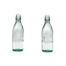 10 Strawberry Street Hermetic Glass Milk Carafe, Set of 2