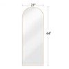 ZMYCZ Floor Mirror, 64"x21" Arched Full Length Mirror Standing Hanging