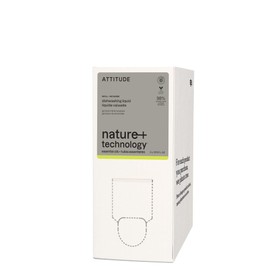 ATTITUDE Dish Soap, EWG Verified, Plant and Mineral-Based Ingredients, Vegan and Cruelty-free Household Products, Geranium and Lemongrass, 67.6 Fl Oz