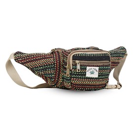 Hemp Fanny Pack,Adjustable Waist and Multiple Pockets,Waist Bag & for all purpose (Multi-11)