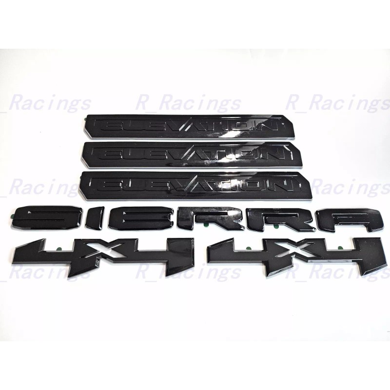 GMC Overlay 6PCS Gloss black Door Rear Sierra Elevation 4x4