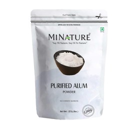 Purified Alum Powder (phitkari) by mi Nature | 227g(8 oz) (0.5 lb) | Pure & Natural Alum Powder | Nothing Added