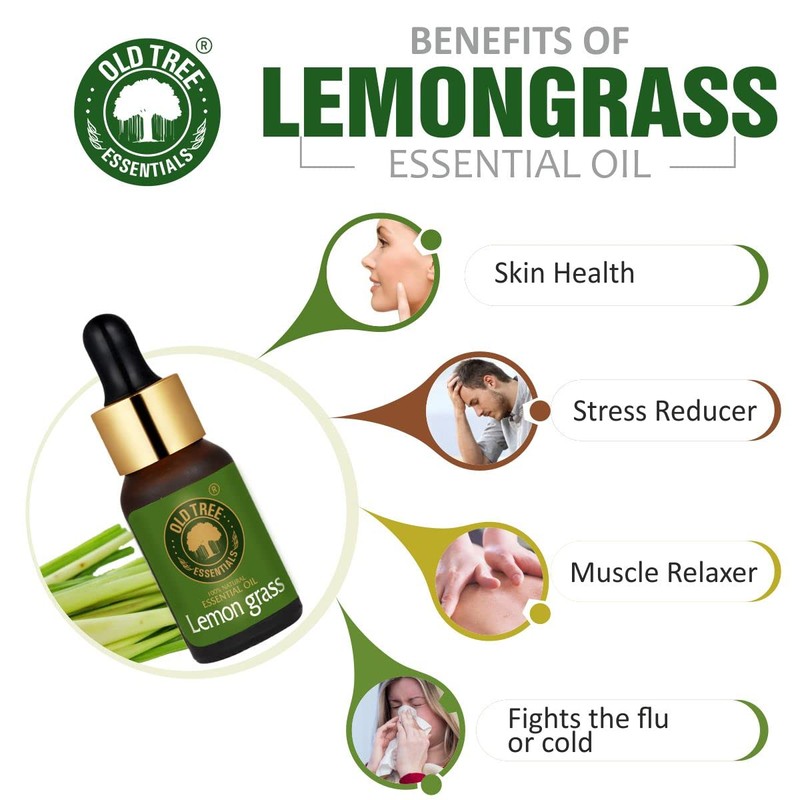 Old Tree Lemongrass Essential Oil, 15 ml