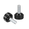 sourcing map 6pcs Knurled Clamping Knobs M5 x 15mm Metric