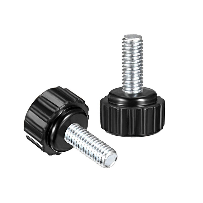 sourcing map 6pcs Knurled Clamping Knobs M5 x 15mm Metric