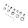 12pcs 3-16mm Stainless Steel Drill Depth Stop Bit Collar Set