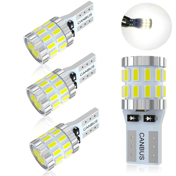 TORIBIO T10 LED White Car LED High Explosion Light, 30