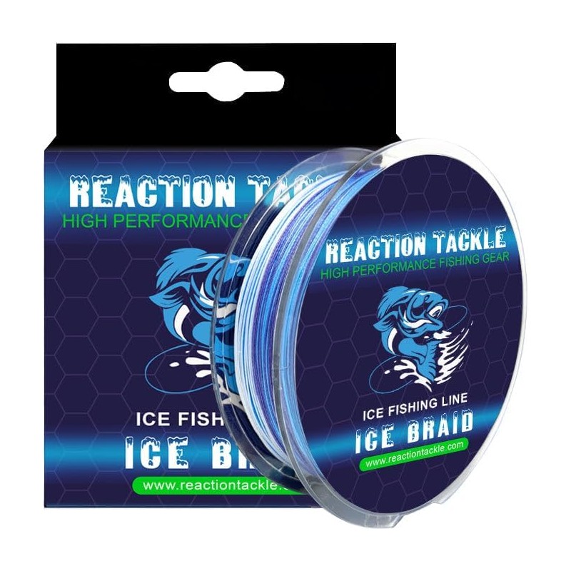 Reaction Tackle Ice Braid – Ice Fishing Braided Line, Tip-Up