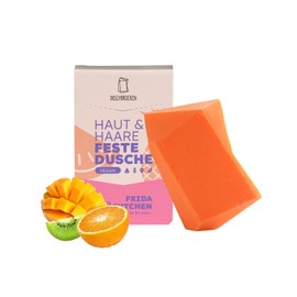 Duschbrocken 2in1 Festes Shampoo & Duschgel - 1x Frida Früchtchen - Tropisch-Frisch - Feuchtigkeitsspendend - Natürlich, Vegan - 126g