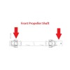 Caltric Front Drive Propeller Shaft Yoke w/ U-joint for Polaris