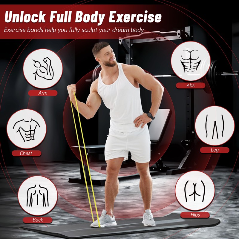 Resistance Bands for Working Out, 4-Level Pull Up Assistance Bands,
