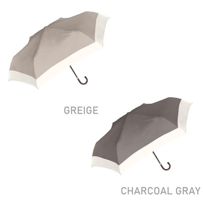 Nakatani Natural Basic Women's Folding Umbrella, Dullness Bicolor Violet [724-057],