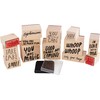 13-Piece Stamp Set with Sayings and Ink Pad
