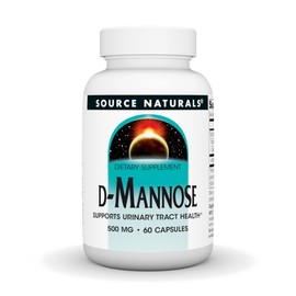 Source Naturals Source Naturals D-Mannose, Potent Urinary Tract & Bladder Health Support*, 500mg - 60 Capsules