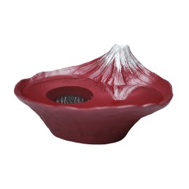 ナガエ(Nagae) 花器水盤 雫影さかさ富士 赤富士