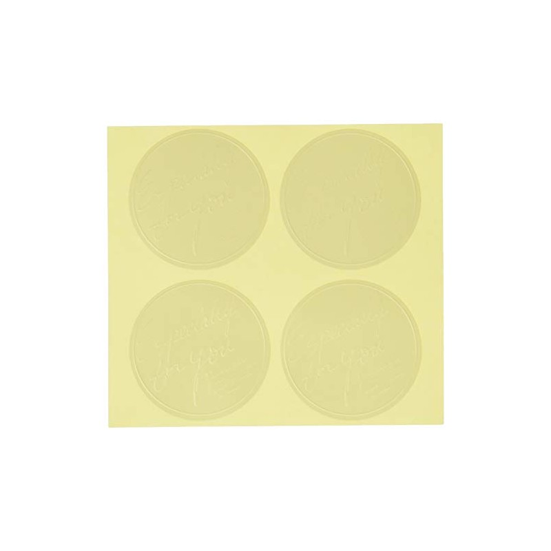 Gift Stickers Pastel Gold Round (100 Pieces) PAS-2S