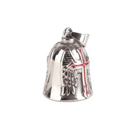 Cocoarm Campana para Moto, Campana Biker Protección Motociclista Campana de Buena Suerte Acero Inoxidable Timbre de Ciclismo, para Motos Bicicletas SUV y Camiones