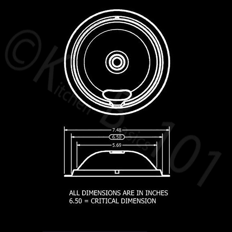 KITCHEN BASICS 101 5304430150, 5304430149 and 318067051 Replacement Porcelain Drip
