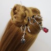 Decorative Rose Hairpin for Updos Half-Up Red