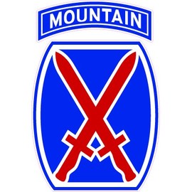 U.S. Army 10th Mountain Division Decal 5"